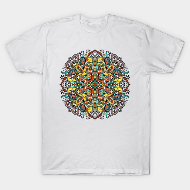 Ornamental Circle T-Shirt by annapaff